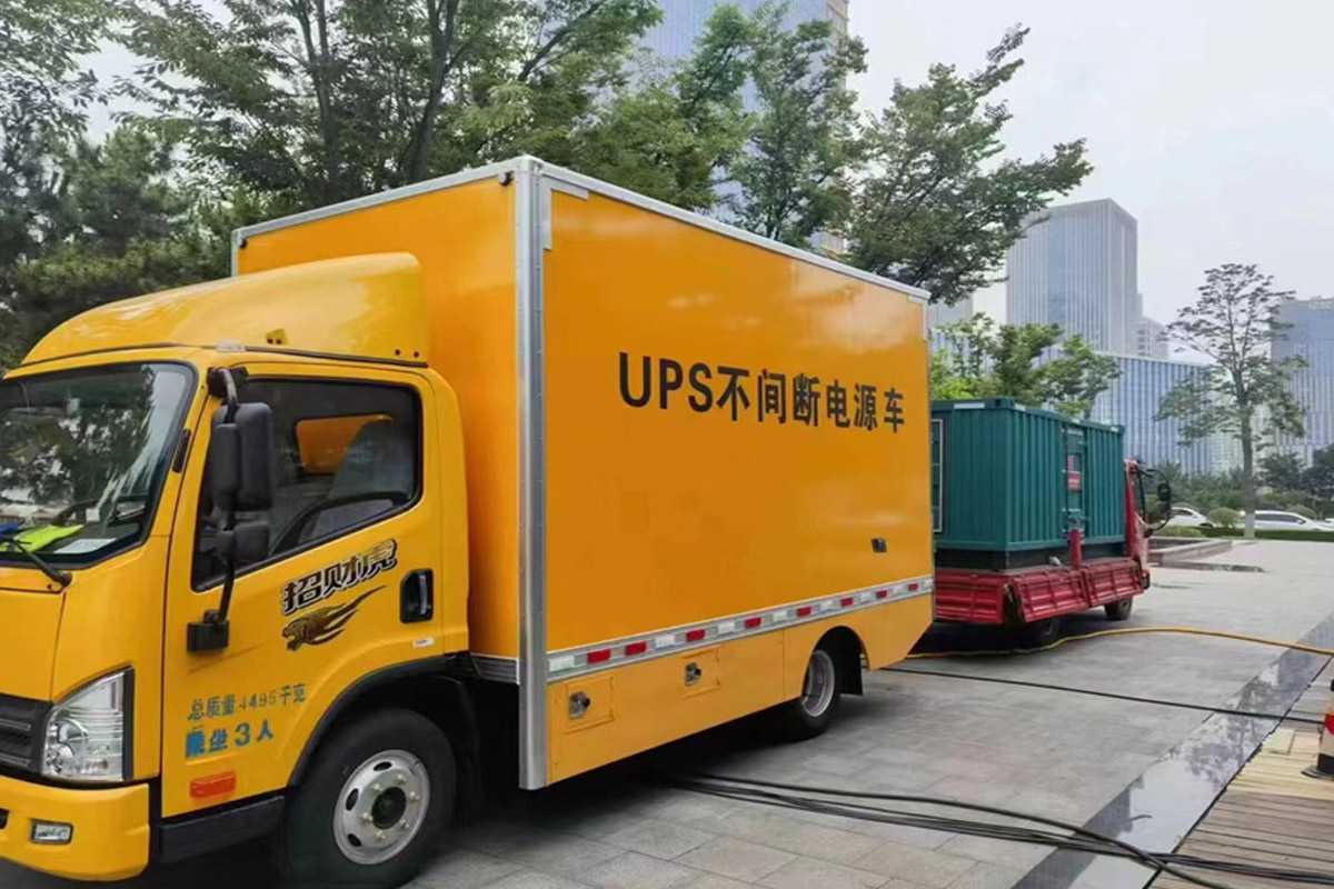 田东发电机租赁施工现场