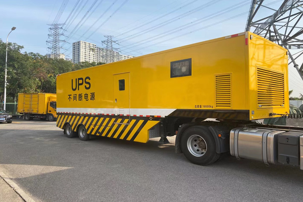 田东发电机租赁施工现场